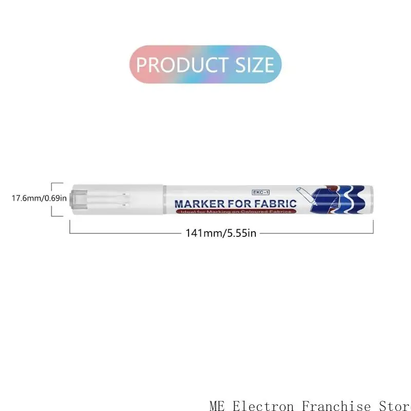 T5EA белая ткань краска ручка 2 мм шириной бывший сухой водонепроницаемый маркер для одежды для одежды для шляпы шляп