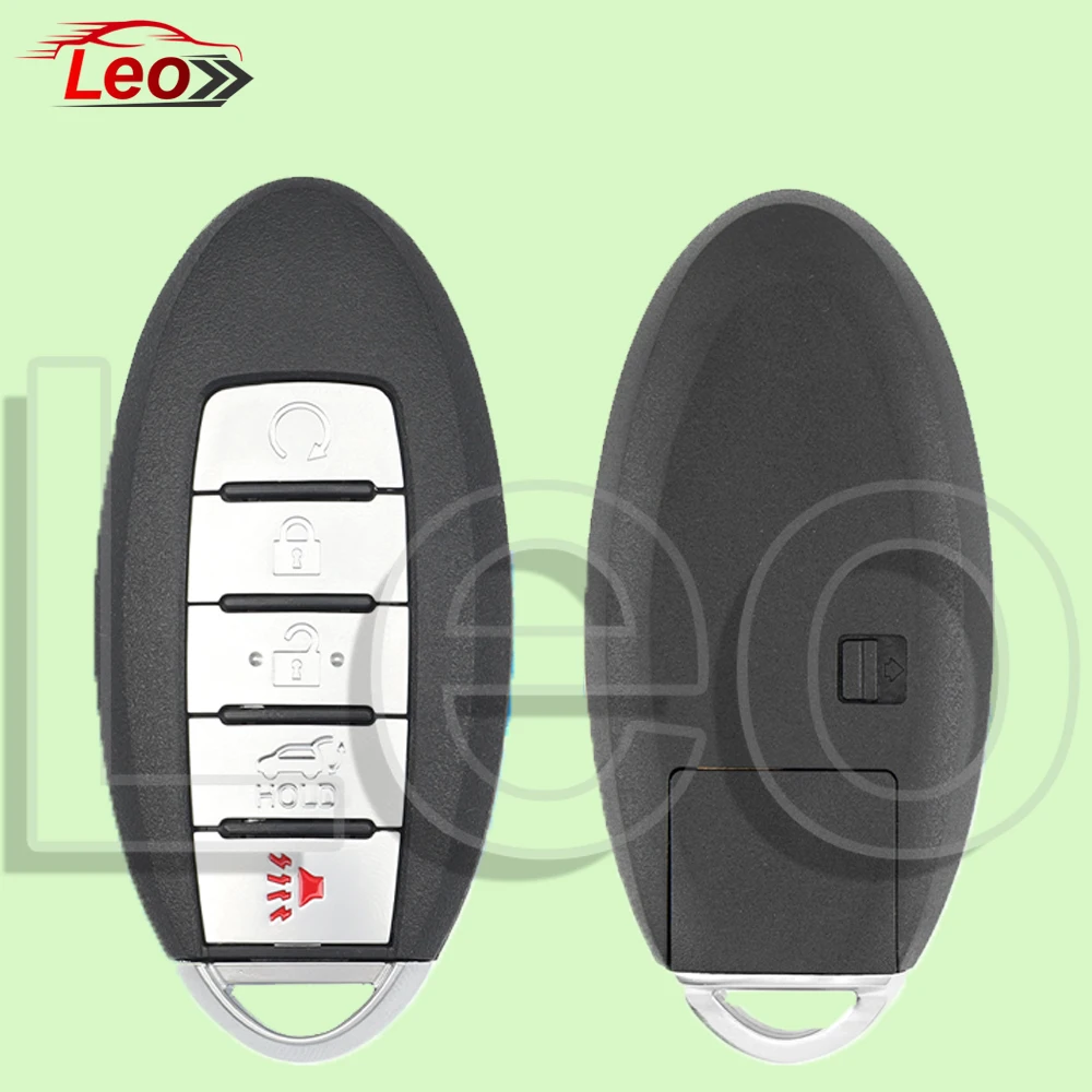 Leo fcc: kr5s180144106 433mhz id: 4a-chip chave remota inteligente do carro mundial 2/3/4/5 botões para nissan X-TRAIL 2014 2015 2016 2017 2018