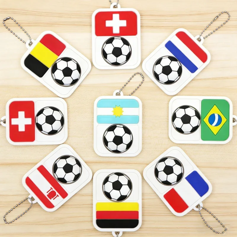 3d Printing Clicker Decor National Flag Pendant Football Fan Souvenir Decompression Fidget Toys For Football Lovers Home Decor