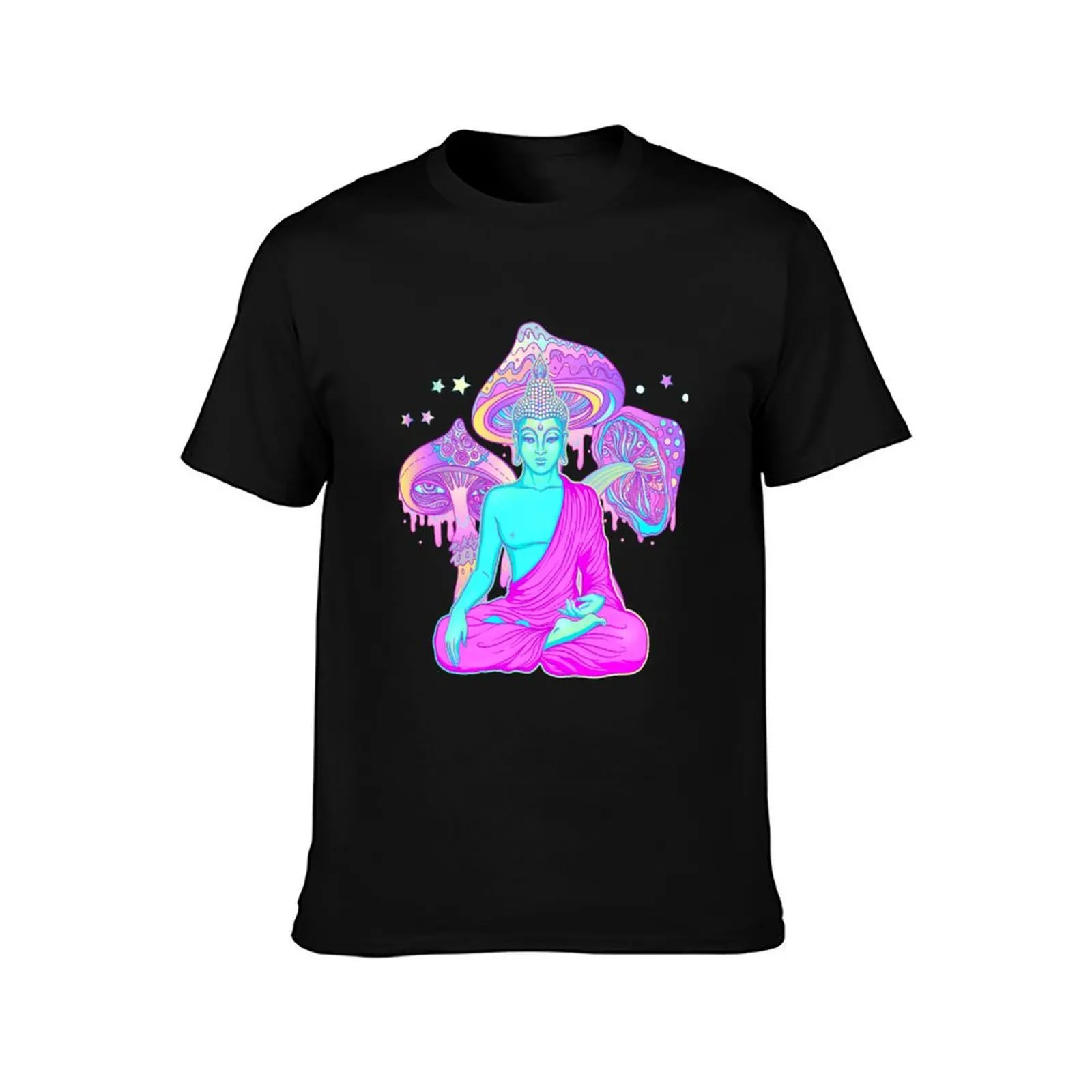 Trippy Buddha T-Shirt Minimal Art Print T-Shirt