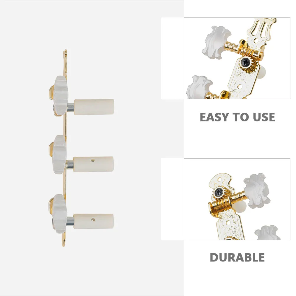 

1 set 1 Set Golden Guitar Control Knobs Replacement Parts For Electric Bass Tuning Pegs Accessories Durable Easy Install