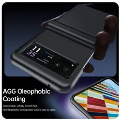 2024 Magnetic Central Axis Case For Motorola Razr 40 Ultra Plus Leather Cover hinge Anti-knock Cases For Razr40Ultra Razr 40Plus