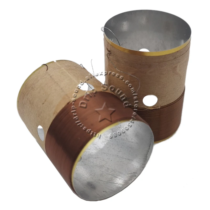 2pcs 25.5mm 25.5 Core 8ohm Bass Voice Coil ASV White Aluminum Woofer Sound Drive Speaker Repair Parts
