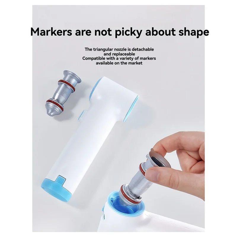 

【MEET】Набор для рисования электрическим аэрографом включает 12 цветных маркеров. Детская живопись. Художественное ремесло. 3 шаблоны для рисования.