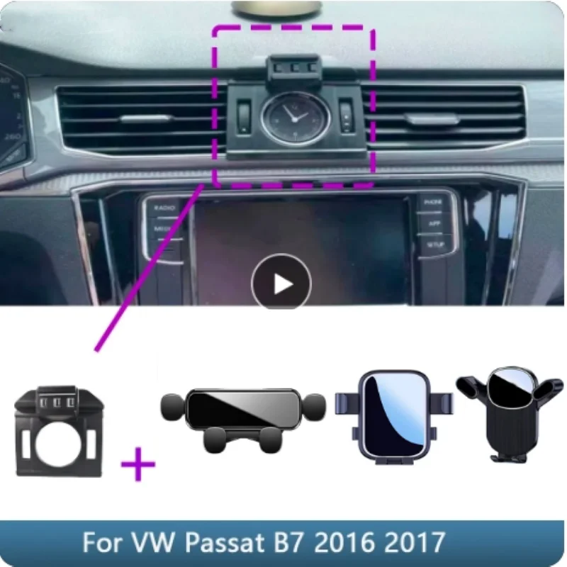 

Car Phone Holder For Volkswagen VW Passat B7 2016 2017 Fixed Bracket Base Special Car Phone Mounts Charging Accessories