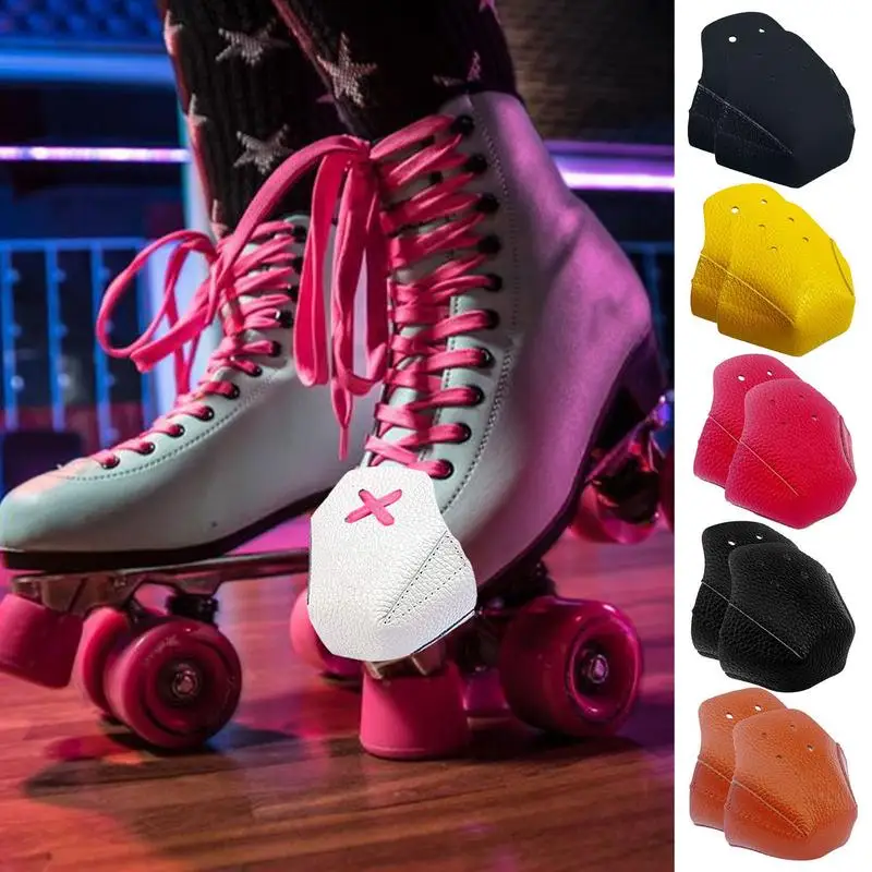 1 PCS Roller Skates Skating Shoes Cover Leather Toe CapRoller Skate Guard Sneakers Toe Protector Roller Skate Accessories