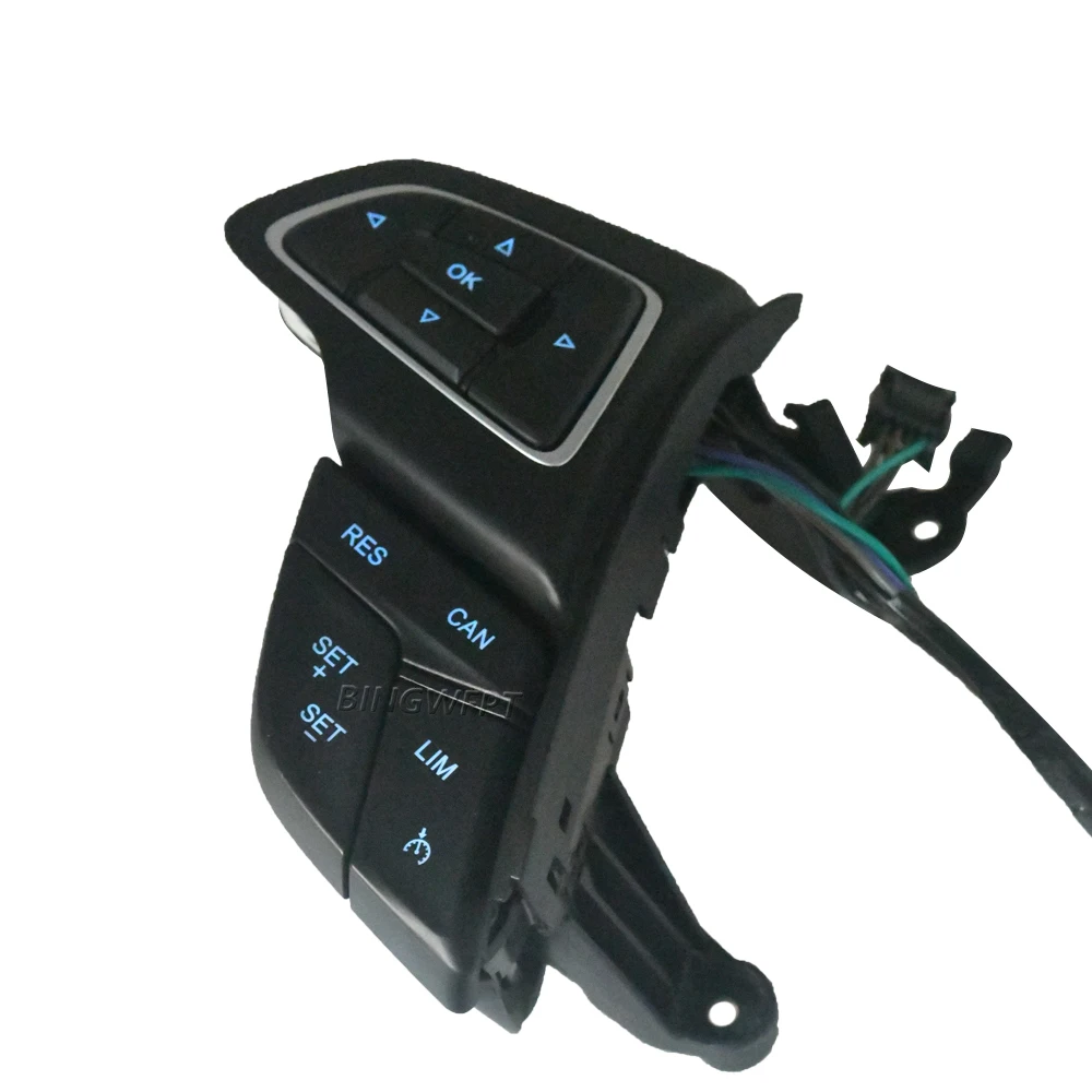 Left Multifunctional Steering Wheel Button For Ford Focus MK3 2015-2017 Kuga 2017 Cruise Speed Control Switch With Backlight - view 6