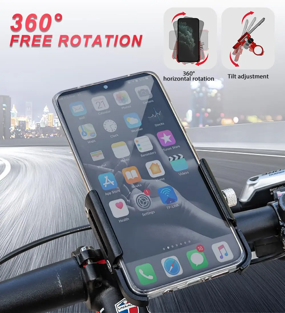 GUB P30 Aluminum Alloy Bicycle Phone Holder Electric Motorcycle Navigation Phone Holder MTB Mountain Road Bike Phone Stand Mount