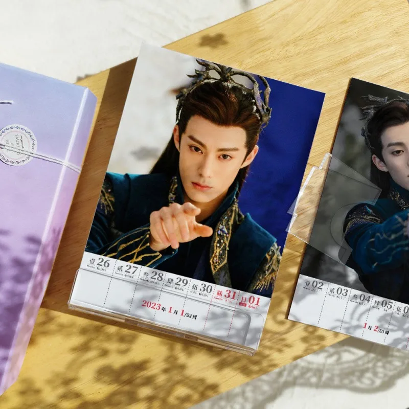 Calendario 2026 Amore tra fata e diavolo (Cang Lan Jue) Calendario Wang Hedi intorno alle foto Regalo di Capodanno