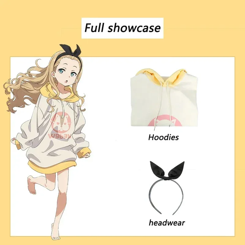 

2025 12 Anime Lycoris Recoil Kurumi Cosplay Costume Hoodie Sweatshirts Headwear Hoodies Halloween Costumes for W