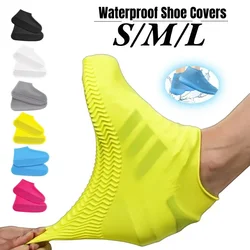 Waterproof Rain Shoes Covers Reusable Silicone Outdoor Rain Boots Overshoes Walking Shoes Supplies Reusable Fashion Shoes Cover