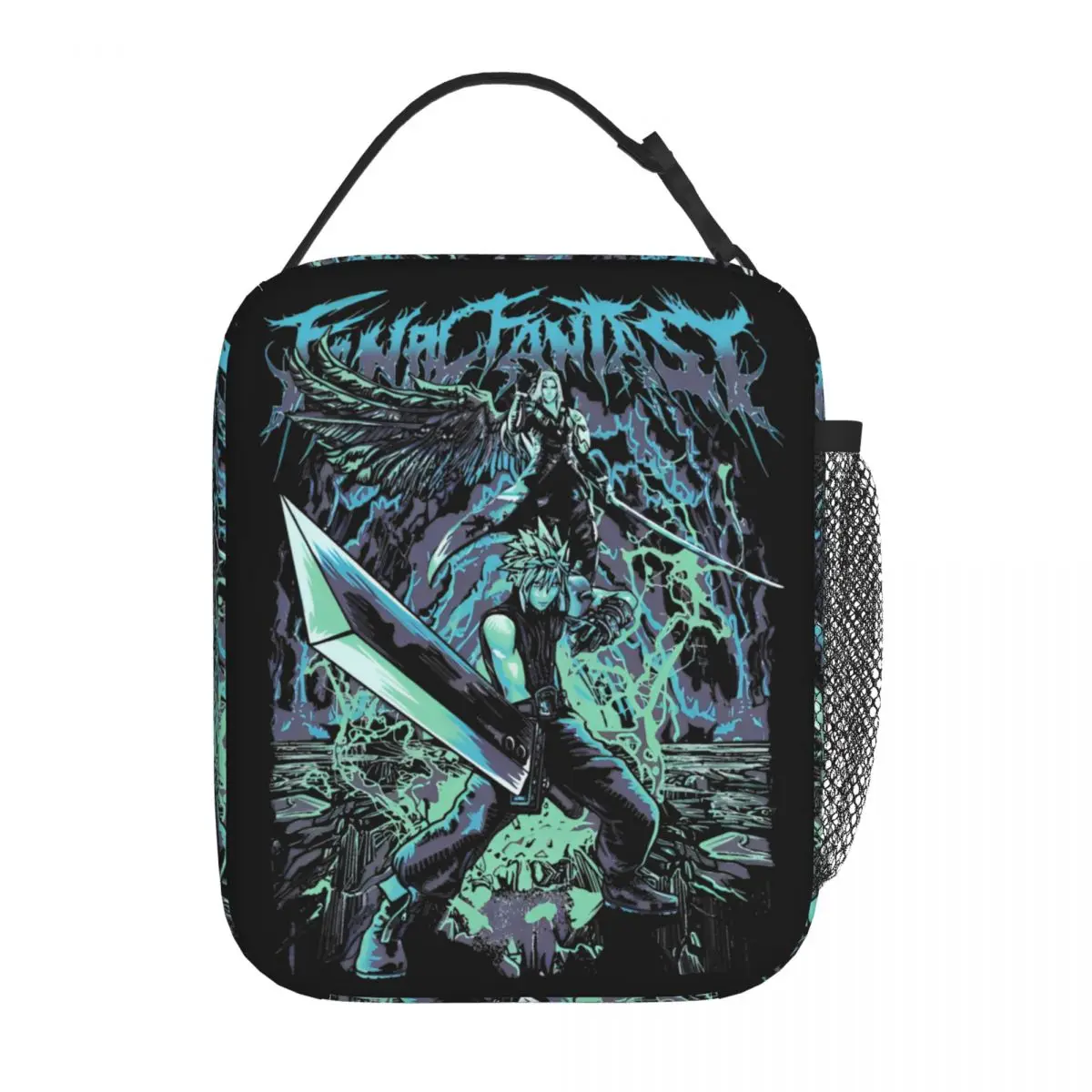 Final Fantasy Game Fans Lover Accessories Insulated Lunch Bags For Picnic Food Container Portable Thermal Cooler Lunch Boxes