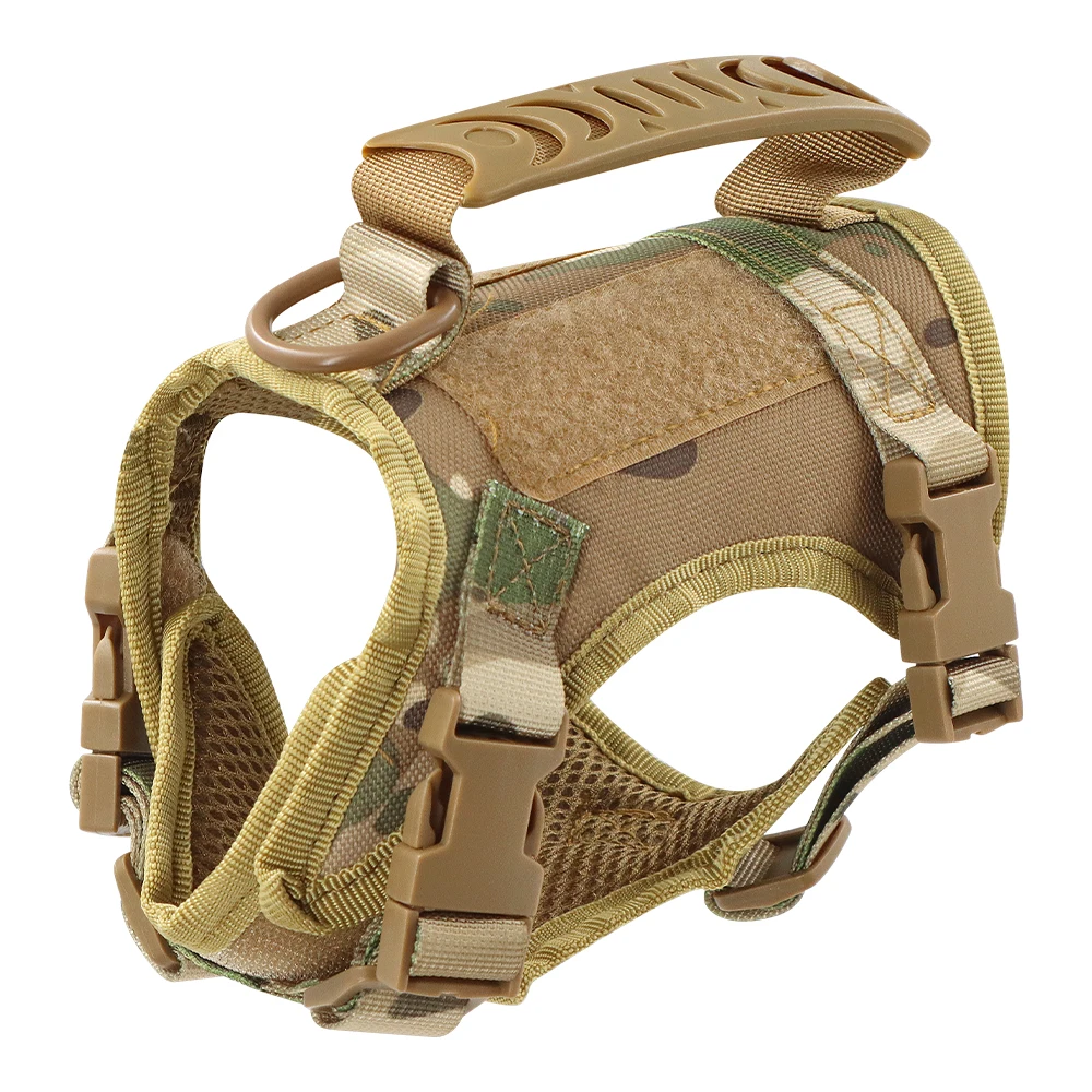 Kit de harnais tactique en Nylon pour chat, Patch de laisse pour chats et petits chiens, gilet militaire pour le travail des chiens, accessoires d'entraînement en plein air