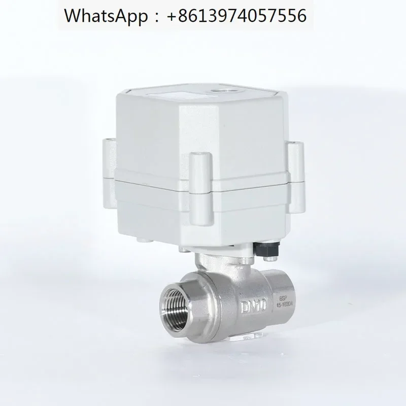 

2 Way DN10 3/8 DN15 1/2 Electric Motorized ball Valve Stainless Steel 0-10V 4-20mA Proportional Flow Control Valve