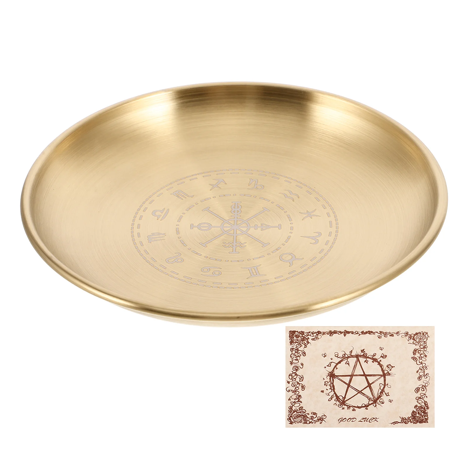 1 conjunto requintado adivinhação espiritual mesa de radiestesia tarô jogo prop incenso rituals decoração para casa guia místico