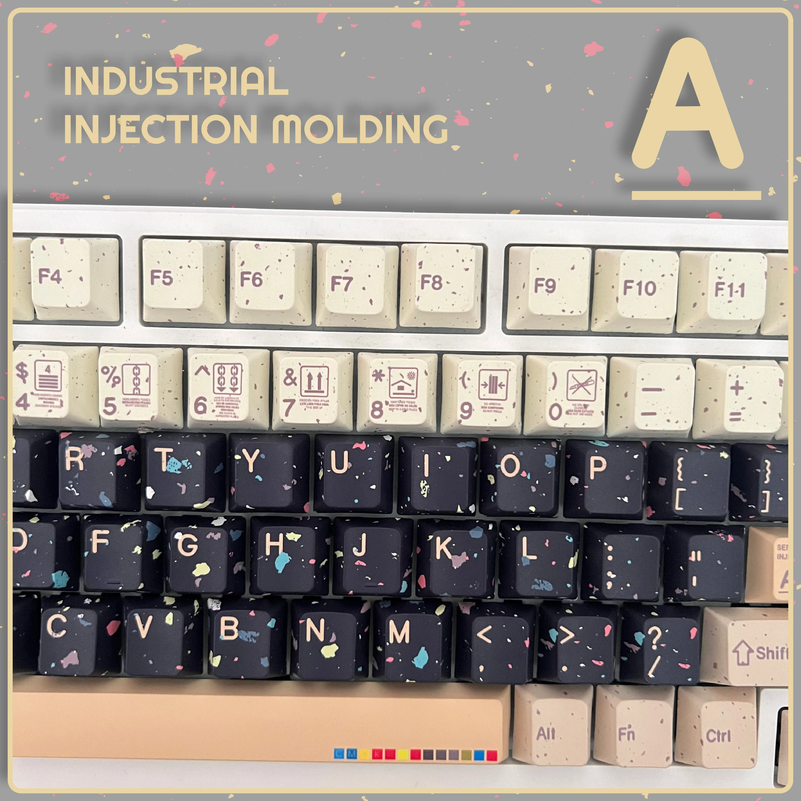 141 kunci Keycap gaya industri Im lima-sisi sublimasi Cherry Shading Pbt Keycaps disesuaikan Keyboard woot Keycaps Set