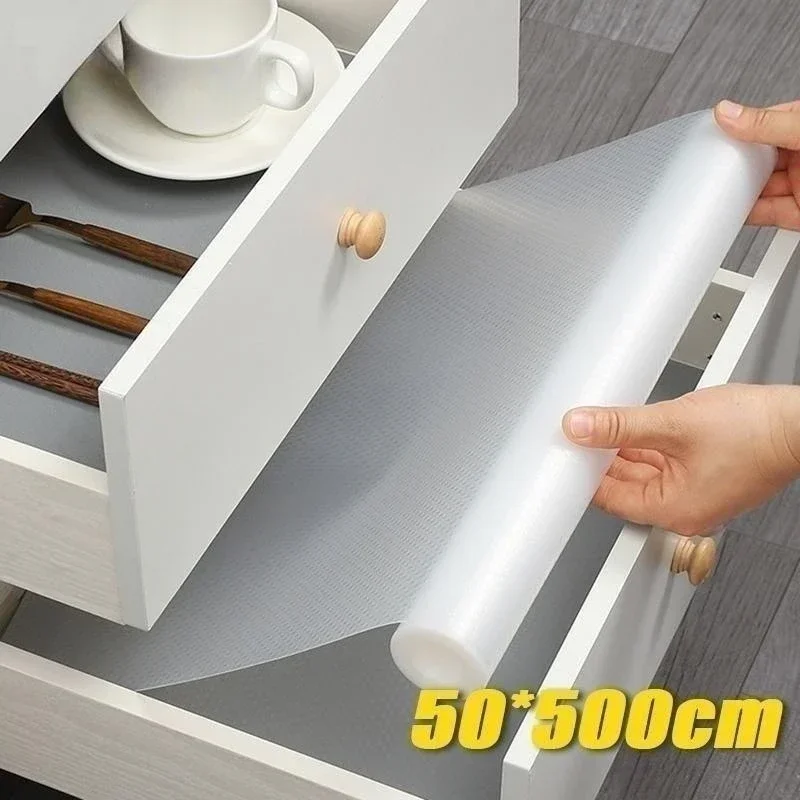 Reusable Kitchen Cabinet Mats Drawer Mats Washable Dustproof Non-Slip Placemats Refrigerator Non-Slip Mats