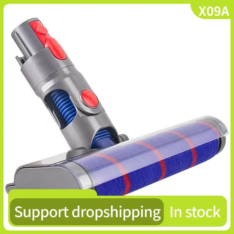 

X09A 2X Motorized Floor Brush Head Tool For Dyson V8 V7 V10 V11 Vacuum Cleaner Soft Roller Head Floor Brush Replacement