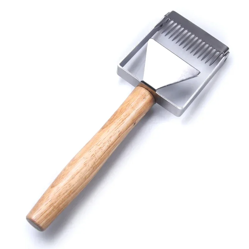 A 1PCS New Stainless Steel Honeyfork Sharp Ultra-thin Honeyknife Innovative Balanced Beekeeping Tool for Wax Cover Cutting