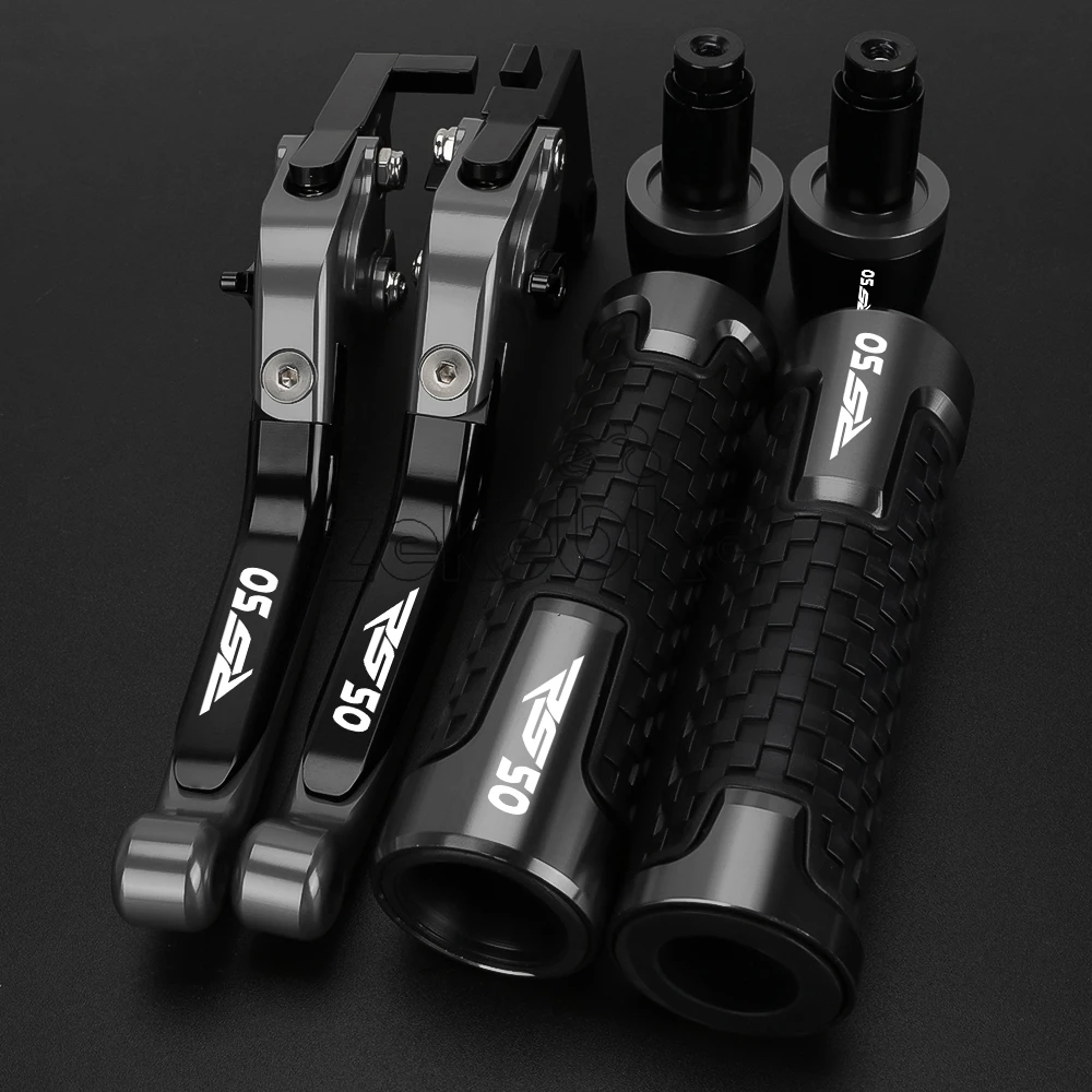 FOR APRILIA RS50 RS 50 1999-2005 2004 2003 2002 2001 2000 Motorcycle Accessories Adjustable Brake Clutch Levers Handlebar Grips