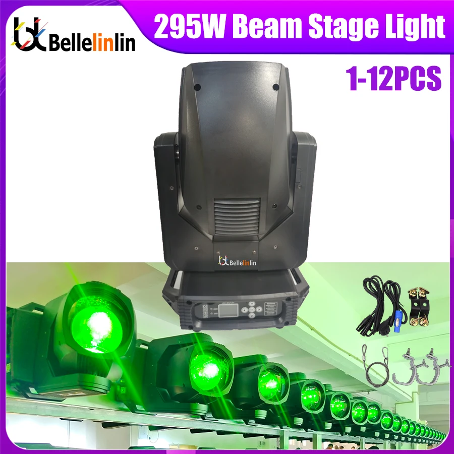 

Bellelinlin 0 Tax 1-10 шт. Sharpy Beam 295 Вт Подвижная головка светильник 14R движущаяся Лира с большим радужным эффектом Dj оборудование 295 Вт Луч