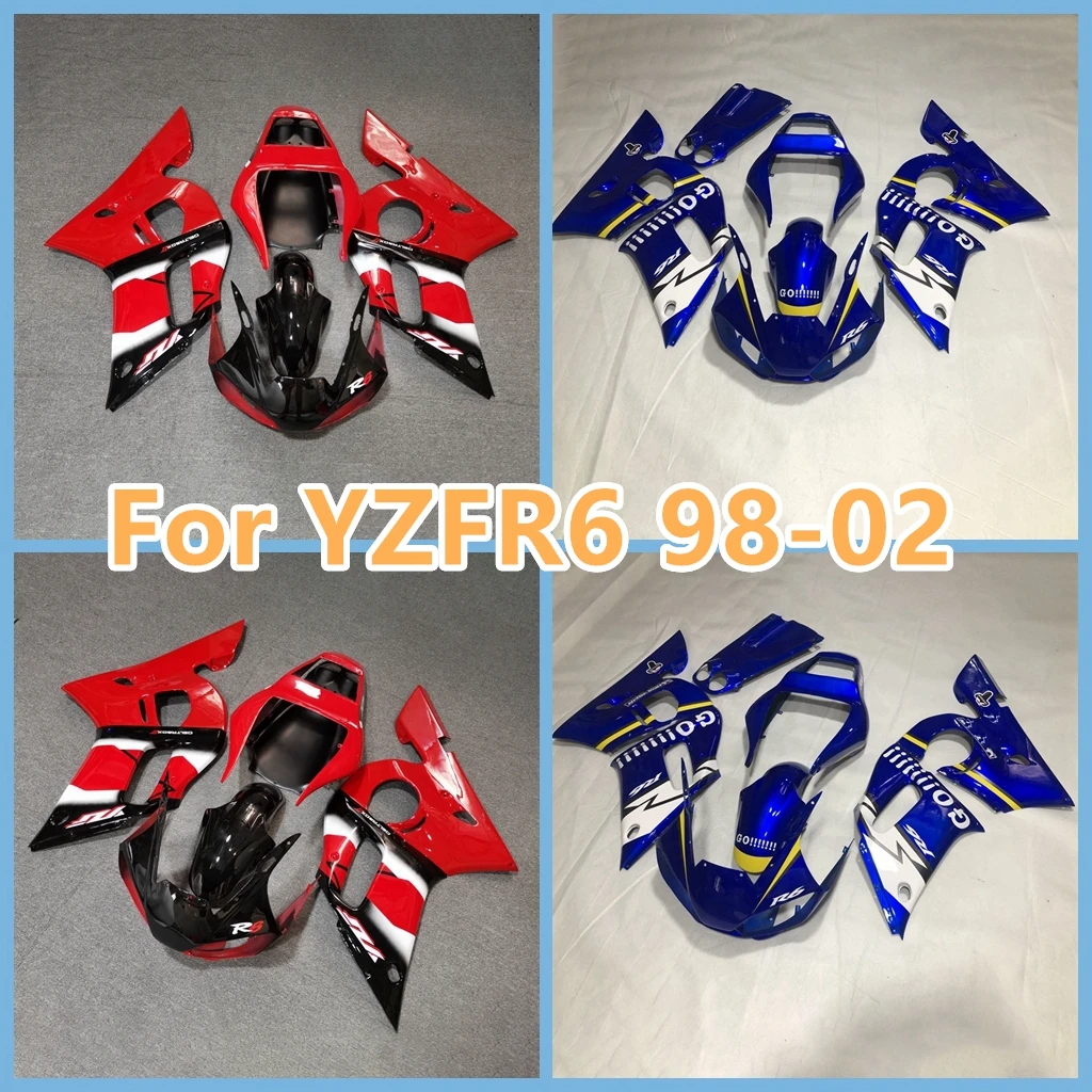 Motorcycle Fairing Kit for Yamaha YZF R6 1998 1999 2000 2001 2002 Prime Chinese Aftermarket Injection Bodywork R6 98 99 00 01 02