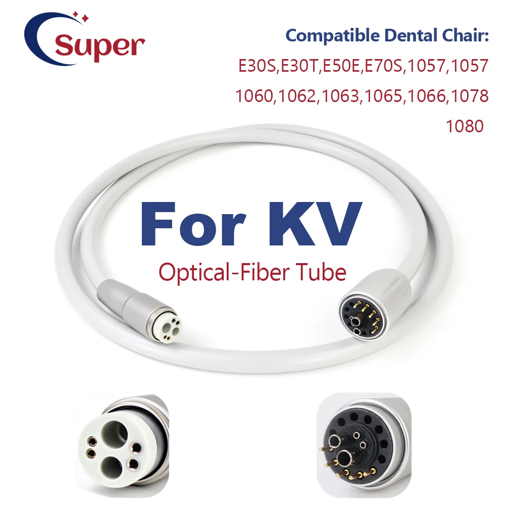 

Шланг для стоматологического наконечника, 6 отверстий, оптоволоконная трубка, подходит для турбинной трубки Kavo с подсветкой, детали блока стоматологического кресла