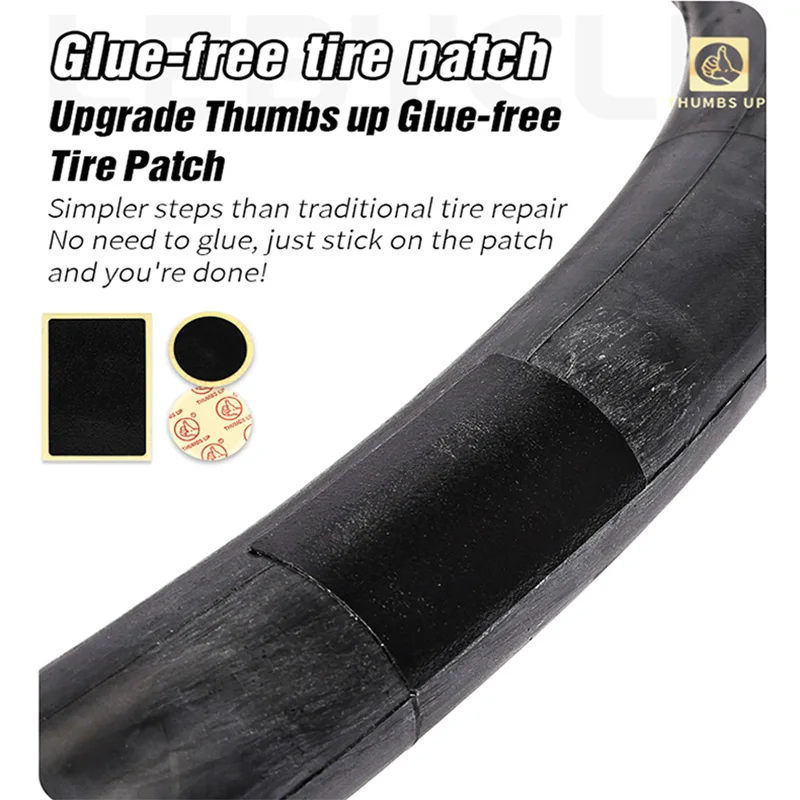 LEBYCLE-Ensemble de patchs d'opathie sans colle pour vélo, outil de réparation portable pour vélo de route, entretien et réparation de vélo, vélo de montagne