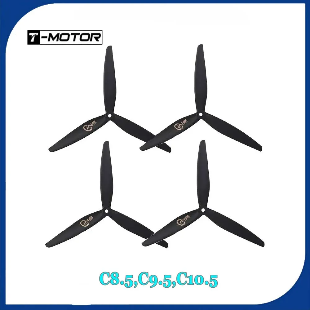 

4 шт. T-MOTOR C8.5, C9.5, C10,5 "пропеллер профессиональные кинематические реквизиты для RC FPV Drone