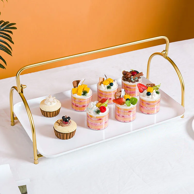 10PCS Grand Event Buffet Dessert Table Display Rack Pastry Cupcake Chocolate Cookies Candy Snack Tray Hotel Bar Fruit Food Plate