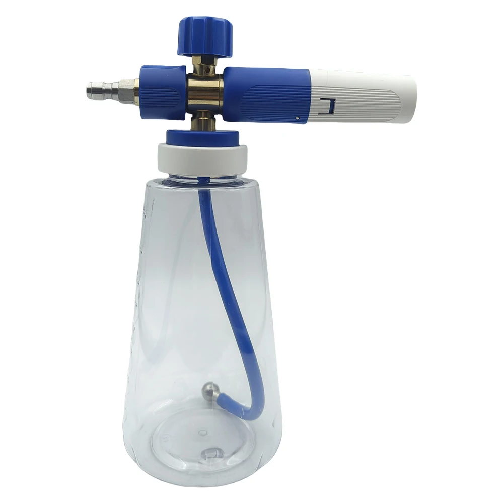 

Пистолет-распылитель пены для автомобиля 1 л, быстроразъемное соединение 1/4, пневматический распылитель пены, регулируемый пистолет высокого давления для мойки автомобилей, аксессуары для автомойки