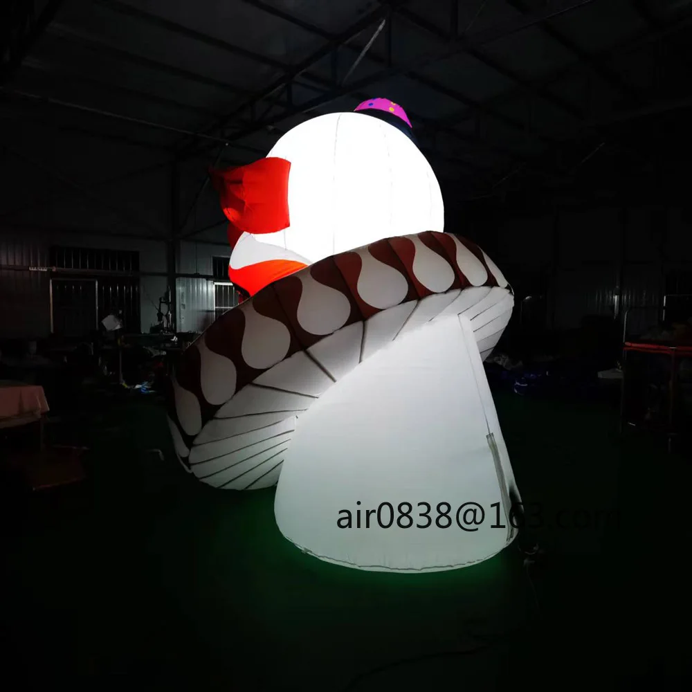 Gran oferta, cara de payaso inflable gigante con luces Led, cabeza de payaso inflable aterradora para decoración de entrada de fiesta de Halloween