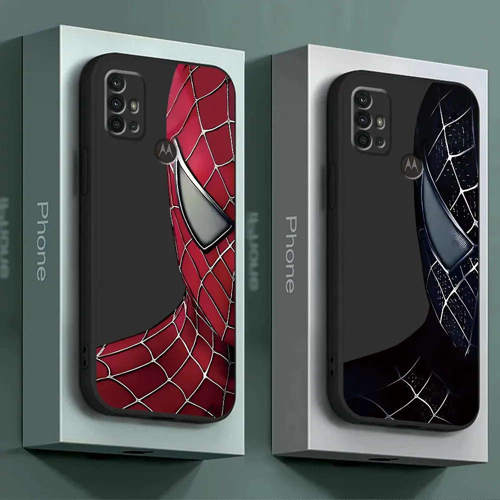 Funda Marvel Spiderman Ironman para Motorola Moto G31 G50 G52 G53 G73 G60s G60 G22 G30 G51 G32 G71 G72 TPU funda suave de lujo