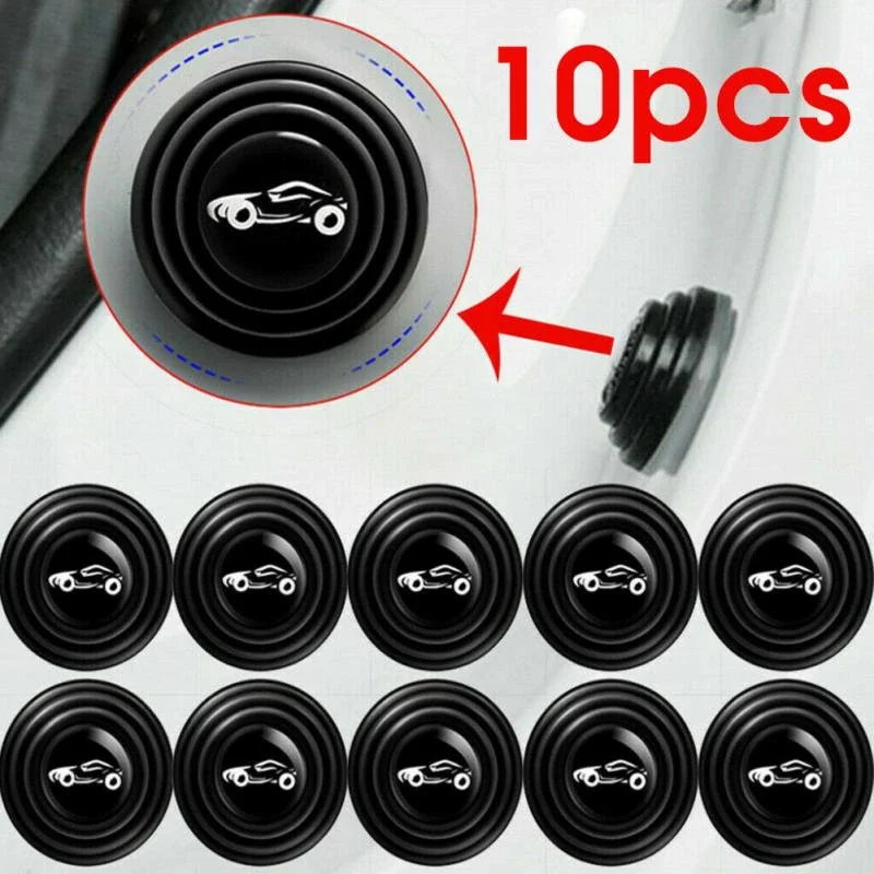 10pc Anti-collision Silicone Pad Car Sticker Door Closing Anti-shock Protection Soundproof Shockproof Thickening Cushion Sticker