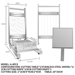 304 stainless steel cutter raw chocolate cutting soft candy butter cutting machine custom baking utensils