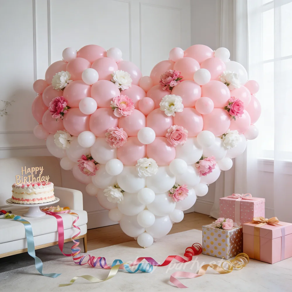 Pink White Balloons for Boys and Girls Latex Balloons Baby Shower Birthday Party Decoration Kids Toys DIY Balloon Anniversary