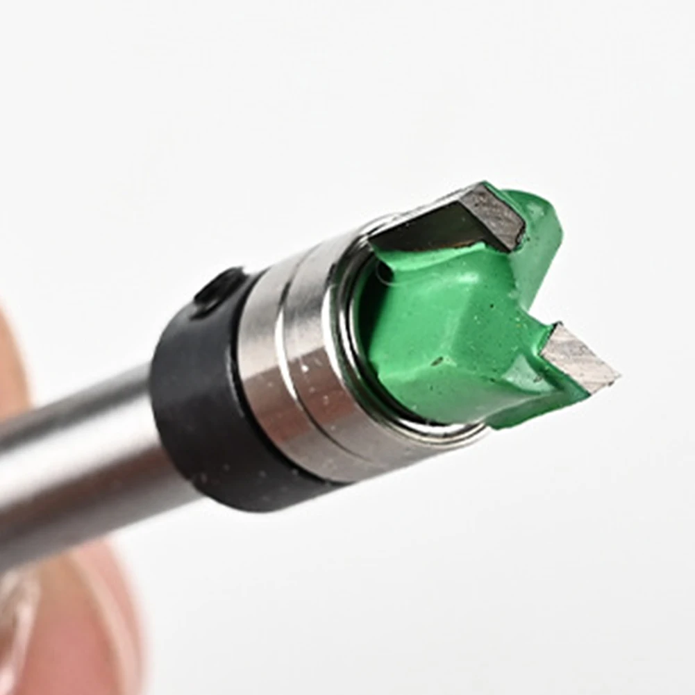 1pcs Shank Bearing Double-Bearing Trimming Milling Cutter Router Bit Woodworking Edge Trimming Tools For Precise Grooving