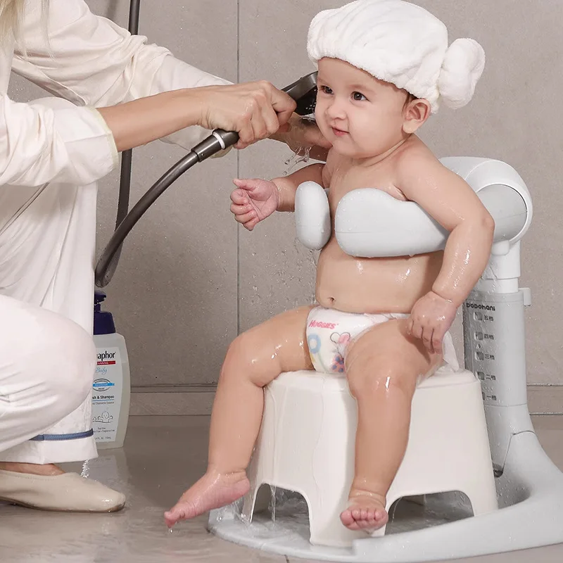 折りたたみ式ベビーシャワーグッズ、乳幼児・子供用浴槽シャワースタンド、新生児のお尻用