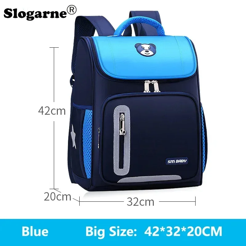 Étudiants sacs d'école primaire simples garçons 1-6 Grade Protection de la colonne vertébrale réduction de la charge cartable filles sac à dos unisexe Mochila sac