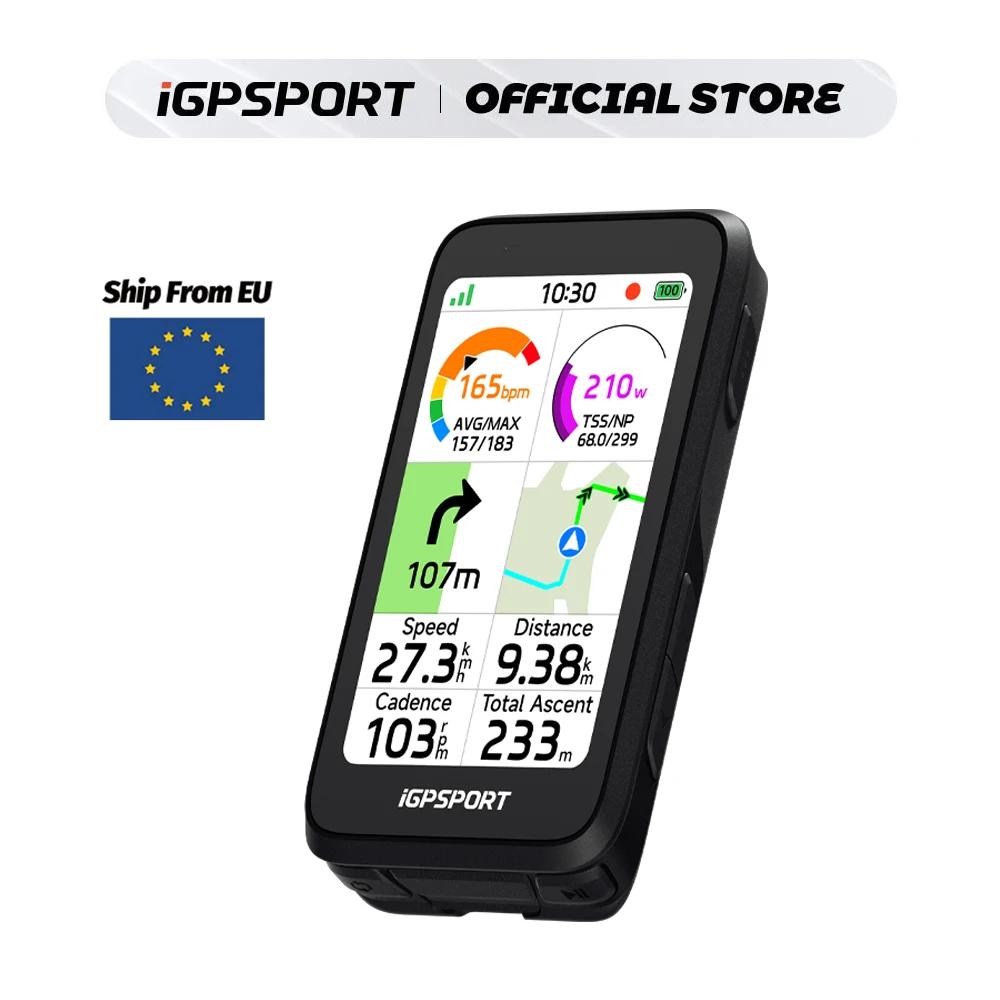 Ordinateur de vélo GPS iGPSPORT BiNavi Air à écran tactile, léger, avec écran couleur, navigateur cycliste, accessoires de vélo