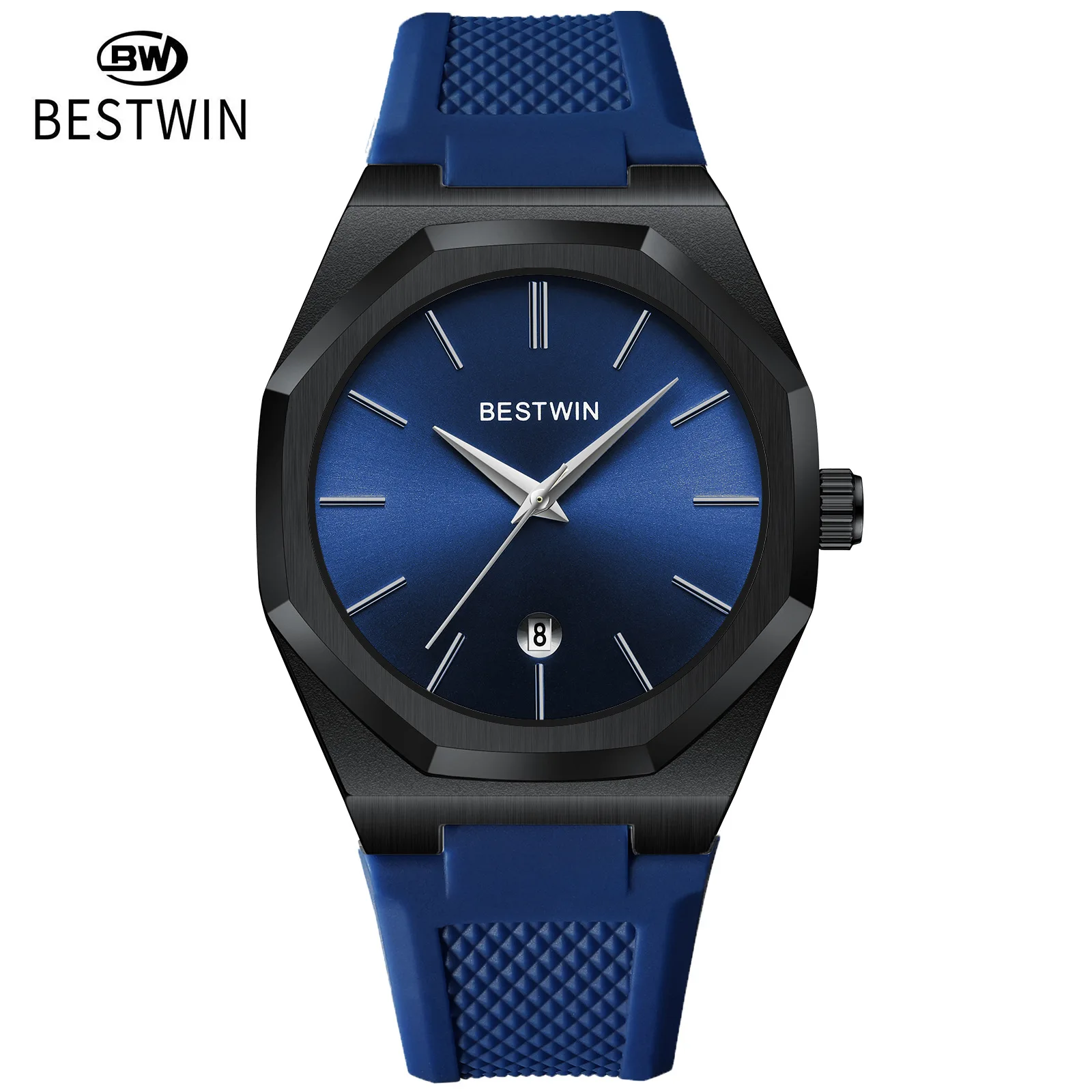 Luxury Quartz Wristwatch Silicone Strap reloj hombre Sport 