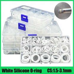 Sealing Ring Thickness CS 1.5/2/2.4/3.1mm Silicone O-Ring Gasket Waterproof Washer Insulate Round O Shape Seal White O Rings Kit