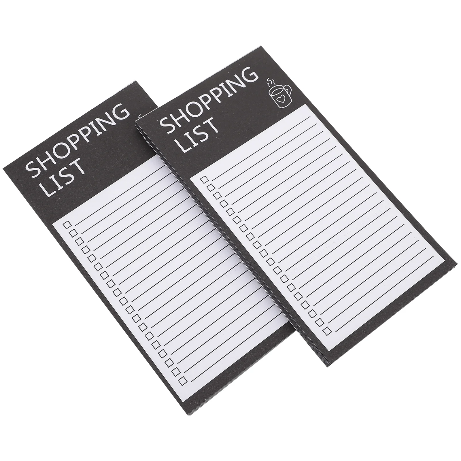 

2 Books Unique Style English Shopping List Note Pad (style 2) Fridge Daily Planner Portable Grocery Management Notepad Paper