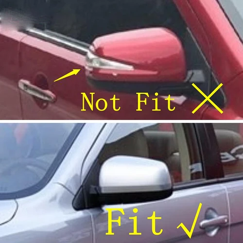 Imagen 2 del producto Cubierta de espejo retrovisor lateral para Mitsubishi Lancer X 10 EX EVO 2008-2012 Ox Horn, herramientas de embellecedor, accesorios de coche, 1 par