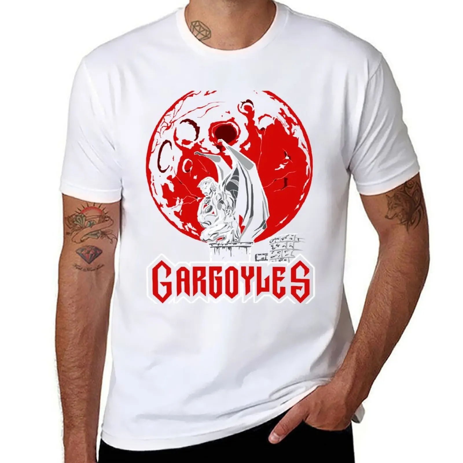 

Gargoyles red T-Shirt graphic t shirts for man t shirt personalised T-Shirt