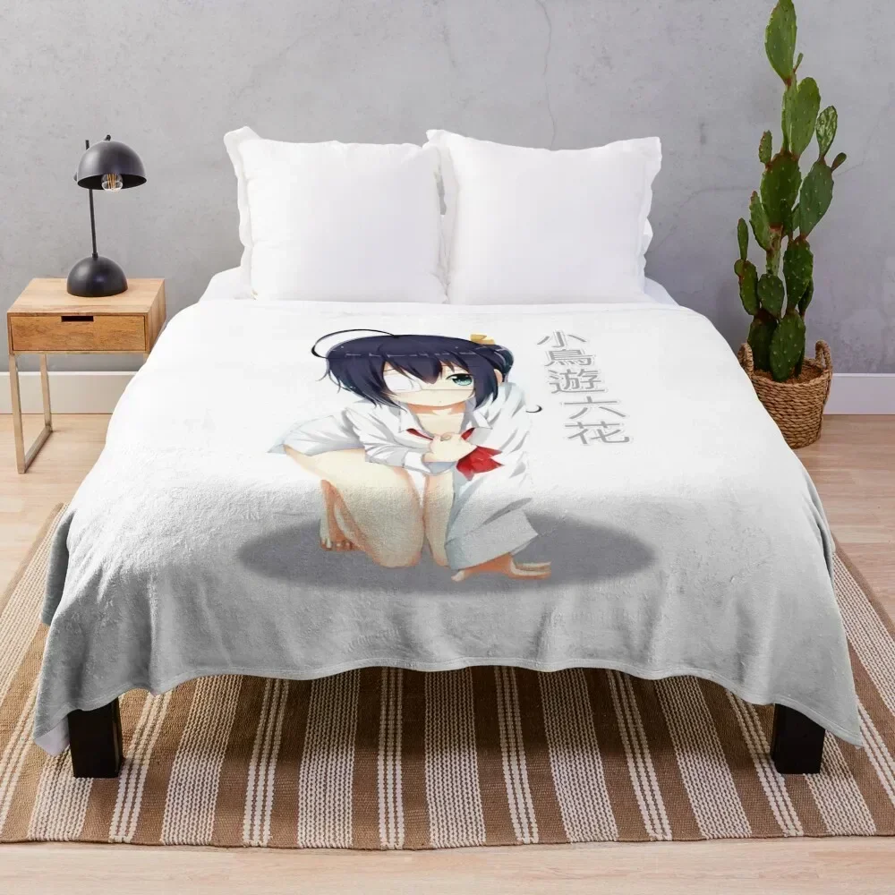 Kawaii RIkka Chan Throw Blanket Spring Fall Cozy Throw Blanket for Couch
