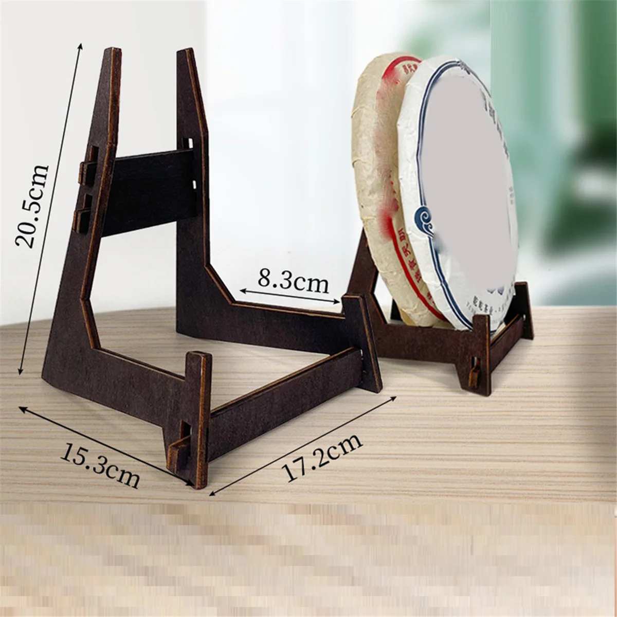 

Solid Wood Base Pu' Er Tea Shelf Tea Saucer Tea Cake Plate Display Rack Support