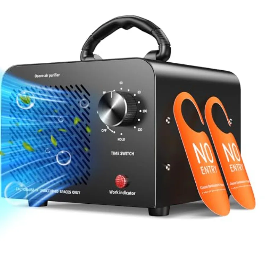Ozongenerator, 48000 mg, hohe Kapazität, O3-Ionisator, Luftreiniger, Deodorant für den gewerblichen und industriellen Einsatz, effektive Geruchsentfernung
