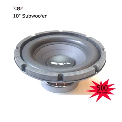 1pc 10 Inch Big Foam Paper Cone Car Speaker Subwoofer Powerful 500 W 4 Ohm Steel Custom Frame Air Open