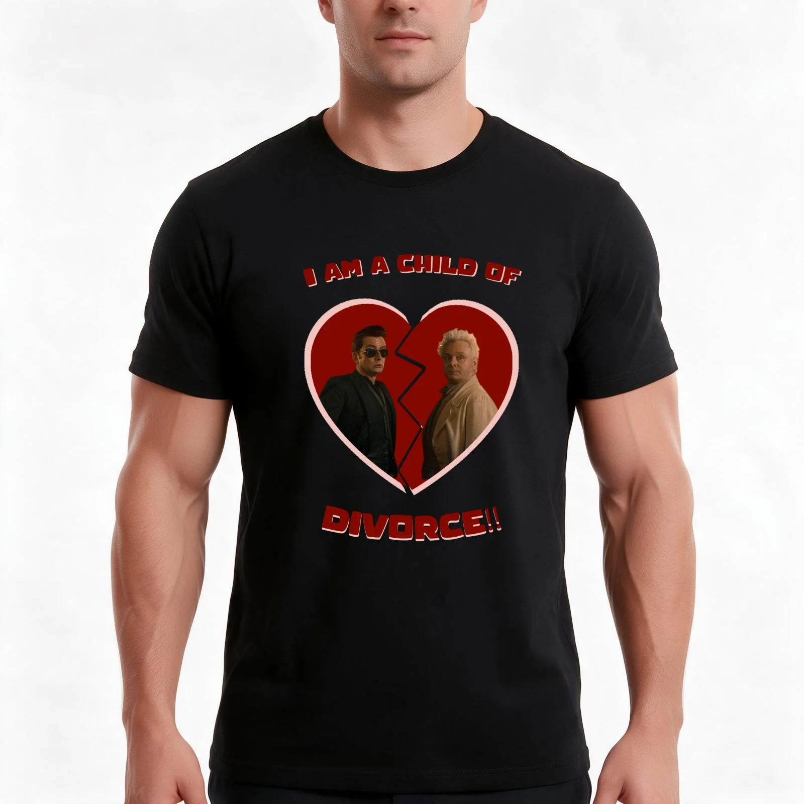 I am a child of divorce T-Shirt, Summer Casual Cotton Tee, Oversized Streetwear Tops, Vintage Graphic Print, Unisex Men Women